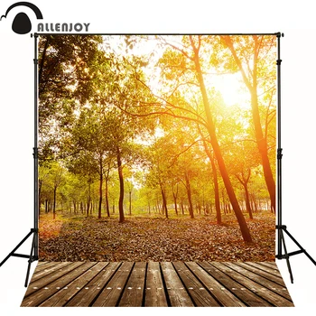 Allenjoy fotografijos backdrops Saulės Natūralių lapuočių medžių nuotrauka kūdikių fone Be stovo