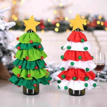 Naujas Kalėdos Prekių Kalėdinis Vyno Butelis Maišeliai Padengti Kalėdų Dekoracijos Namų, Dovanų, Šampano Turėtojai Šaliai Dekoro