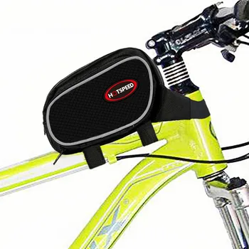 Naujas jojimo maišelį Kalnų dviračių priekinis krepšys Sulankstomas dviratis plečiama top tube krepšys Bicycle bag Dviračių pluošto krepšys