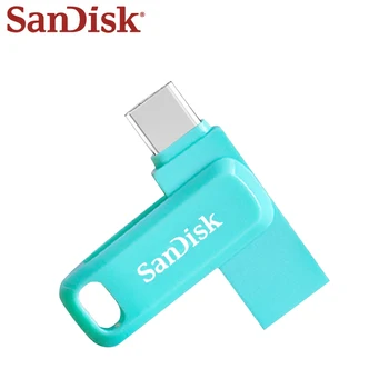 USB 3.1 Sandisk SDDDC3 USB Flash Drive 64GB OTG Tipas-C DC3 Mini U Disko Atminties USB atmintinė 128 GB 256 GB Pendrive