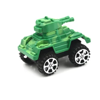 Vaikų Plastikinių Dėlionės Traukti Atgal Transporto priemonės Diecasts Kariuomenės Karo Mini Tankas Modelio Automobilių Klasikinis Žaislas Kūdikiui Dovanų 60X45X45MM