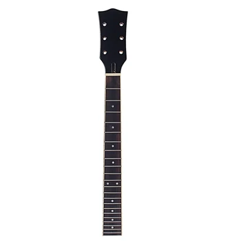 22 Nervintis, Klevų Raudonmedžio Fingerboard Gitaros Kaklo su Baltu Tašku Privalomas Gitaros Kaklo Lp Elektrinė Gitara Pakeitimo