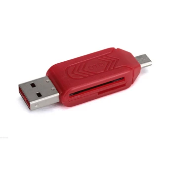 4 In 1, USB 2.0 TF/Micro SD USB OTG Daugiafunkcį Kompiuterio, Telefono Kortelių Skaitytuvas