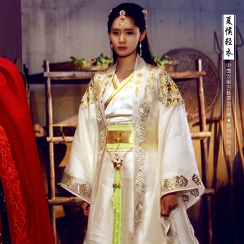 Balto Aukso Naujausias TV Žaisti Kinijos Herojus-Zhao ZiLong Trijų Karalysčių Laikotarpiu Aktorė Yun'Er Paties Dizaino Kostiumų Drama Hanfu