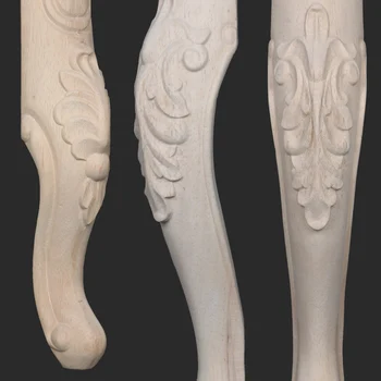 Europos stiliaus Kūrybinės Baldų Kojeles iš Medžio masyvo Kabineto Kojų Valgomojo Stalo Kojos Raižyti Baldai Pėdų, Gumos, Medžio Lova Kojos