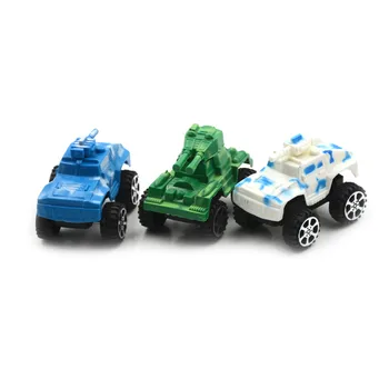 Vaikų Plastikinių Dėlionės Traukti Atgal Transporto priemonės Diecasts Kariuomenės Karo Mini Tankas Modelio Automobilių Klasikinis Žaislas Kūdikiui Dovanų 60X45X45MM
