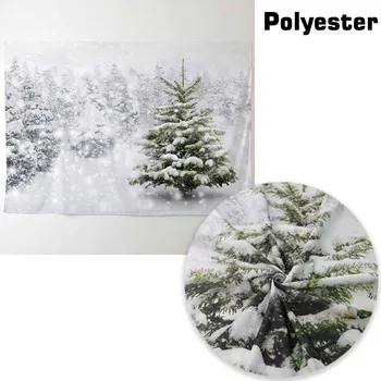 Allenjoy fonas fotografijai žiemos sniegas medis baltu bokeh Kalėdų fonas pobūdžio photocall prop pritaikyti originalus dizainas