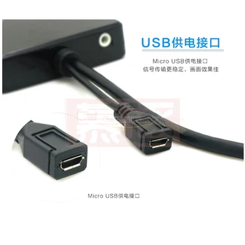 HDMI 2 in 1 Laidas HDMI suderinama su VGA & HDMI Moterų Splitter su Garso ir Vaizdo Kabelis Konverteris Adapteris HDTV KOMPIUTERIO Monitorių