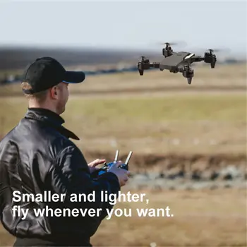 KK6 Sulankstomas RC Drone Begalvis Režimas Aukščio Laikyti Sraigtasparnis Vieną Mygtuką Return Mini Drone Žaislas Dovana Vaikams su 3*Baterijos