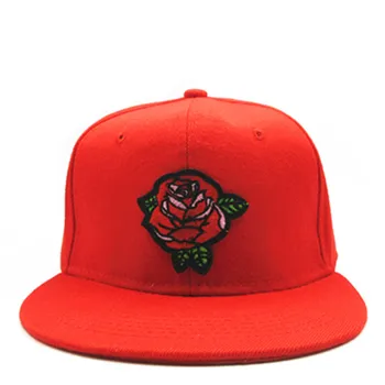2019 Rožių gėlių siuvinėjimas medvilnės Beisbolo kepuraitę hip-hop bžūp Reguliuojamas Snapback Skrybėlės moterims ir vyrams 188