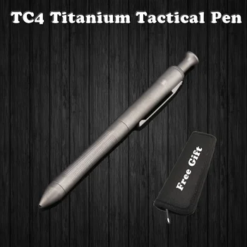 Aukštos Kokybės Titano TC4 Taktinis Rašiklis savigynos Verslo Rašyti Pen Lauko EDC Įrankis Pen Maišelį Kalėdų Dovana