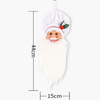 Kalėdų Eglutė Rėžtuvės Dekoro Santa Claus Skrybėlę, Medžio Apdaila Viršų Raudona Kalėdų Namų Puošybai