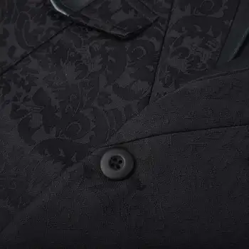 Steampunk Mens Juodas Kostiumas Vest Sexy V Kaklo Brokatas Gėlių Atsitiktinis Liemenė Oficialių Verslo Gotikos Slim Fit Groomsmen Vestuvių